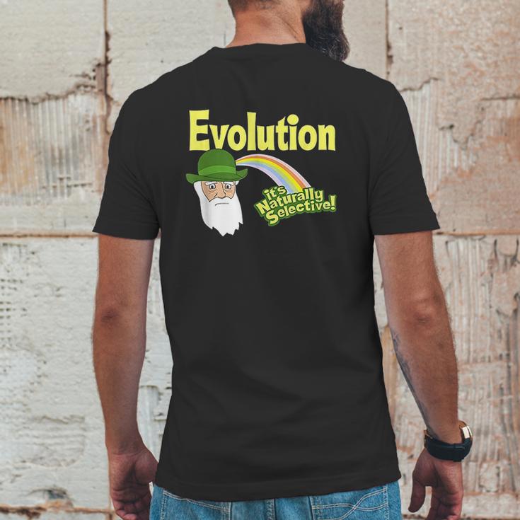 Evolution It Is Naturally Selective Charles Darwin Mens Back Print T-shirt Funny Gifts