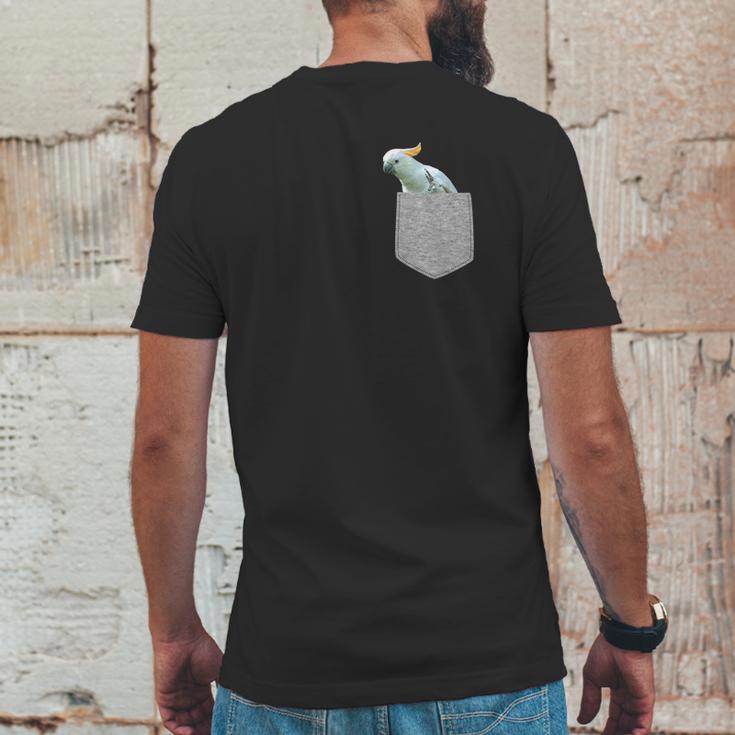 Fake Pocket Cockatoo Funny Bird In Your Pocket Tee Mens Back Print T-shirt Funny Gifts