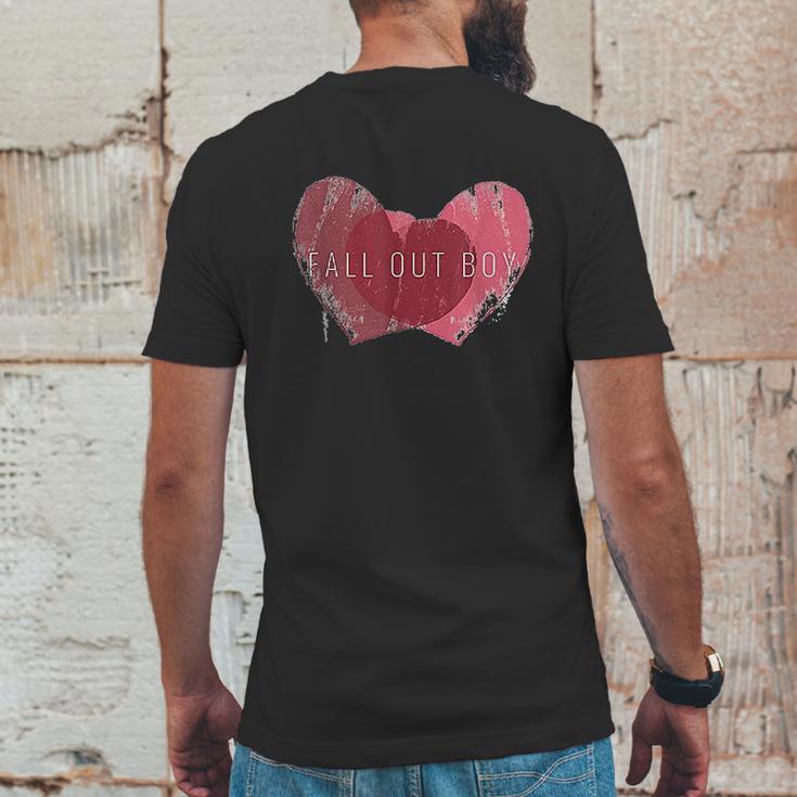 Fall Out Boy Weathered Hearts Mens Back Print T-shirt Funny Gifts