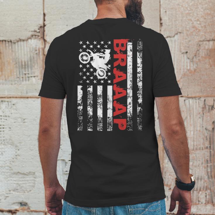 Father S Day Black Braaap Vintage Usa American Flag Mens Back Print T-shirt Funny Gifts