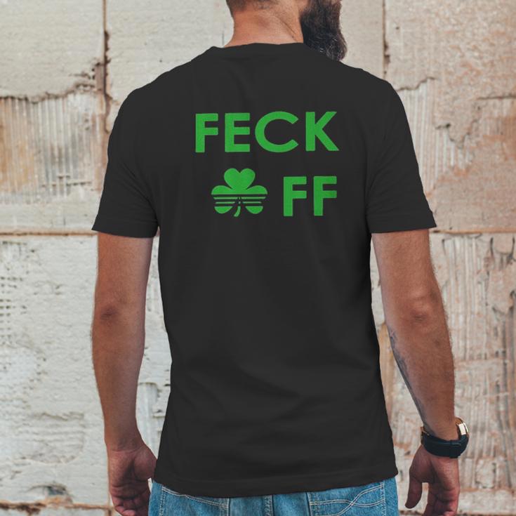 Feck Off Clover Irish St Patrick Day Mens Back Print T-shirt Funny Gifts