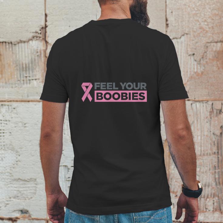 Feel Your Boobies T-Shirt Shirt Mens Back Print T-shirt Funny Gifts