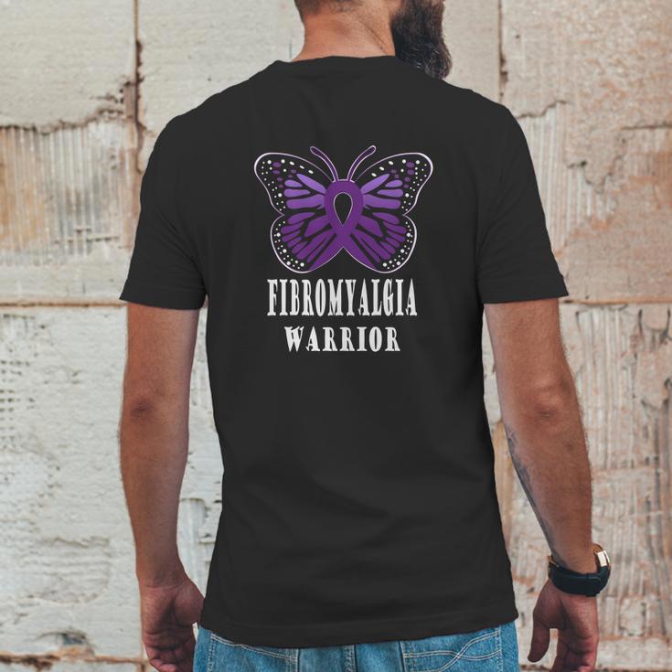 Fibromyalgia Warrior Basic Art Mens Back Print T-shirt Funny Gifts