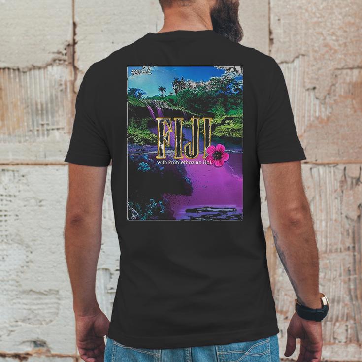 Fiji Artesian Aesthaetic On Promethazine Xanax Vaporwave Synthwave Water Mens Back Print T-shirt Funny Gifts