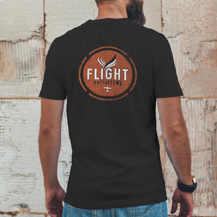 Flight Outfitters Vintage Mens Back Print T-shirt Funny Gifts