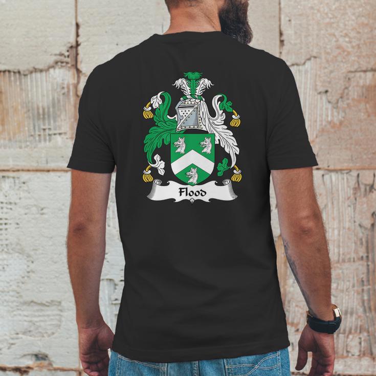 Flood Coat Of Arms Irish Family Crests Mens Back Print T-shirt Funny Gifts