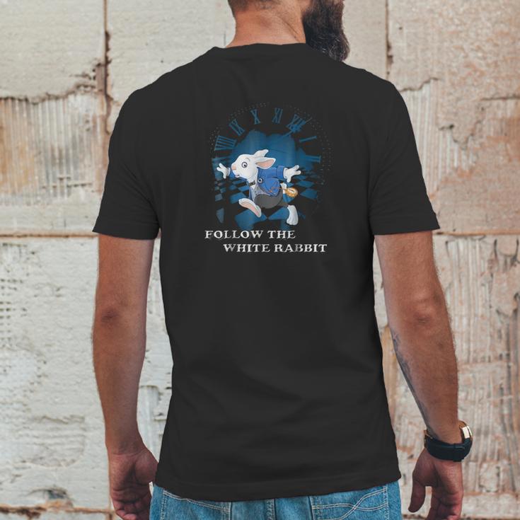 Follow The White Rabbit Mens Back Print T-shirt Funny Gifts