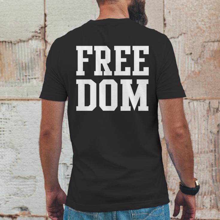 Freedom Logo Mens Back Print T-shirt Funny Gifts