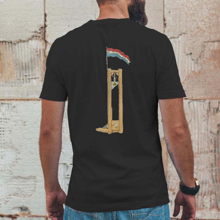 French Guillotine France Paris Flag Bastille Day Mens Back Print T-shirt Funny Gifts