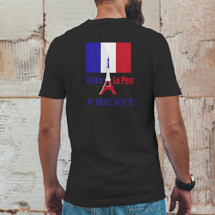 Frexit Le Pen Mens Back Print T-shirt Funny Gifts