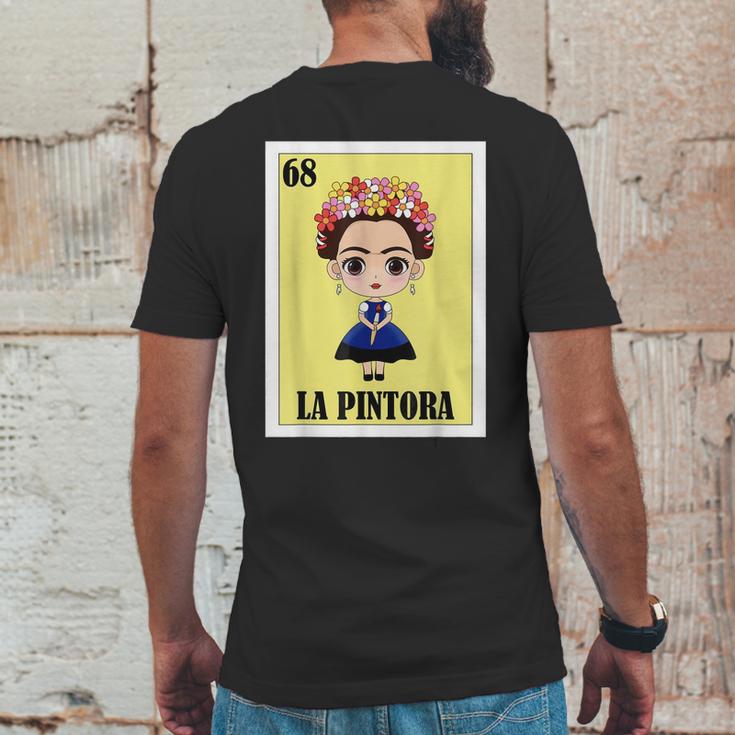 Frida Kahlo Funny Card Mens Back Print T-shirt Funny Gifts