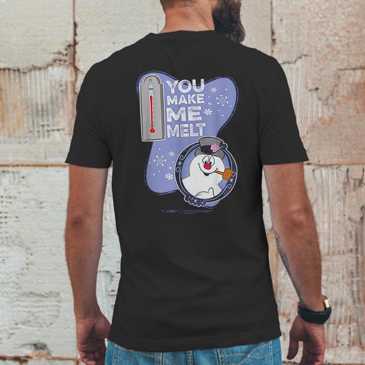 Frosty The Snowman Mens Back Print T-shirt Funny Gifts