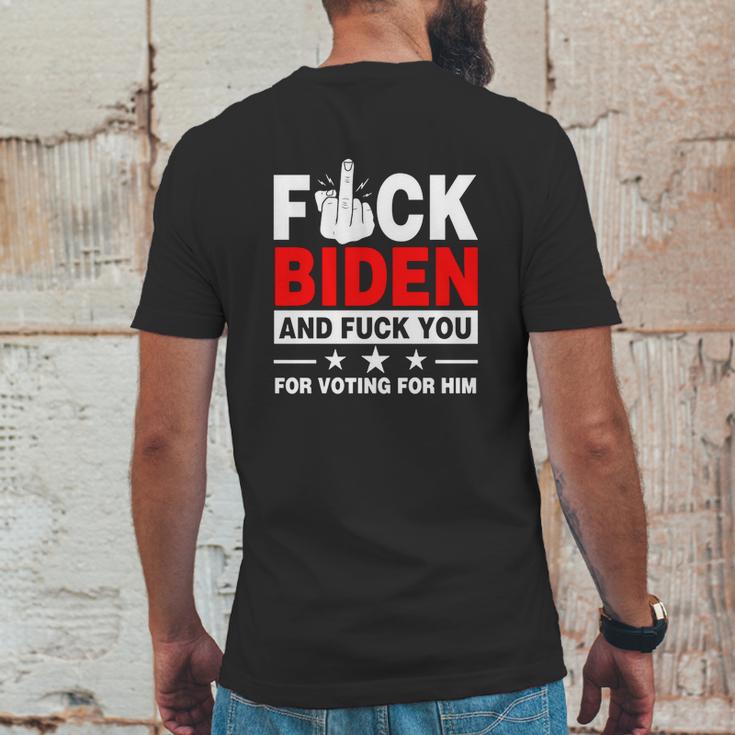 Fuck Biden And Fuck You For Voting For Him Mens Back Print T-shirt Funny Gifts