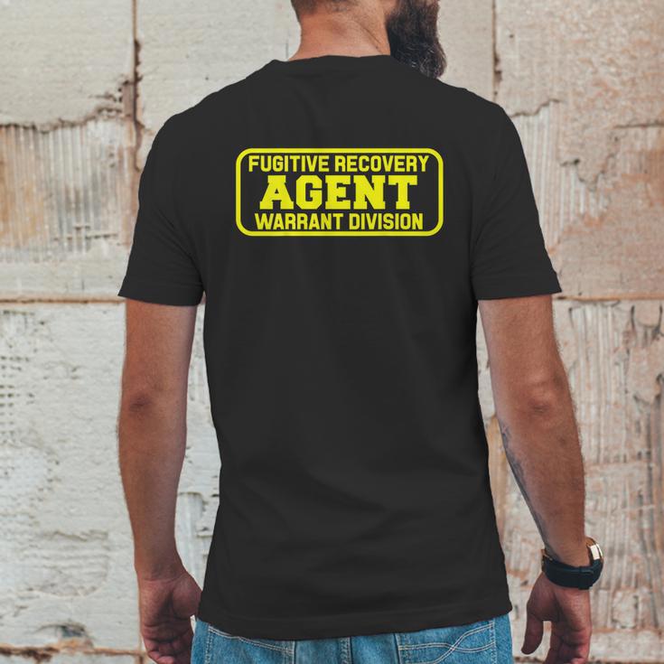 Fugitive Recovery Agent & Bounty Hunters Bail Enforcement Mens Back Print T-shirt Funny Gifts