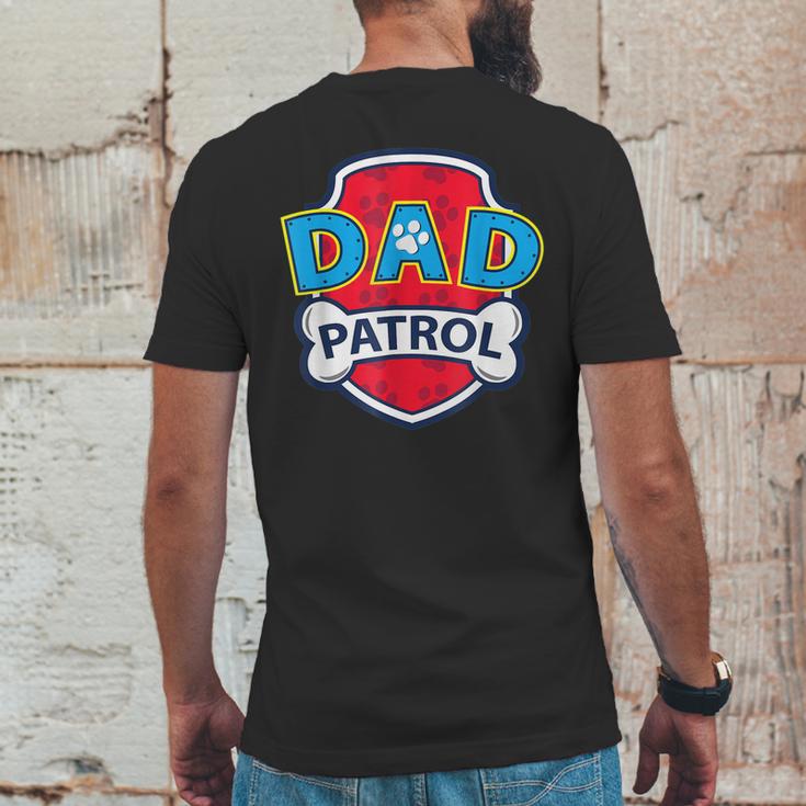 Funny Dad Patrol - Dog Dad Mens Back Print T-shirt Funny Gifts