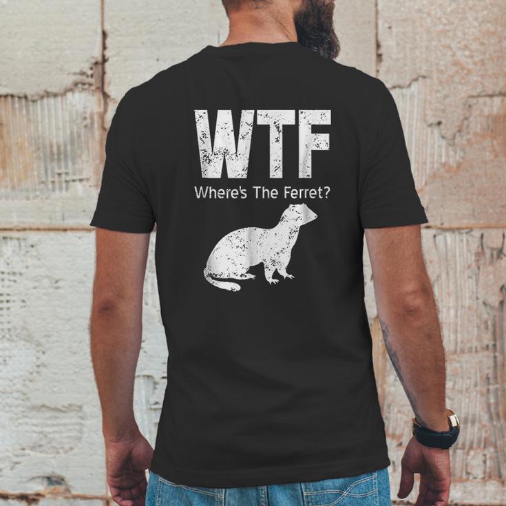 Funny Ferret Wtf Where Is The Ferret Gift Mens Back Print T-shirt Funny Gifts