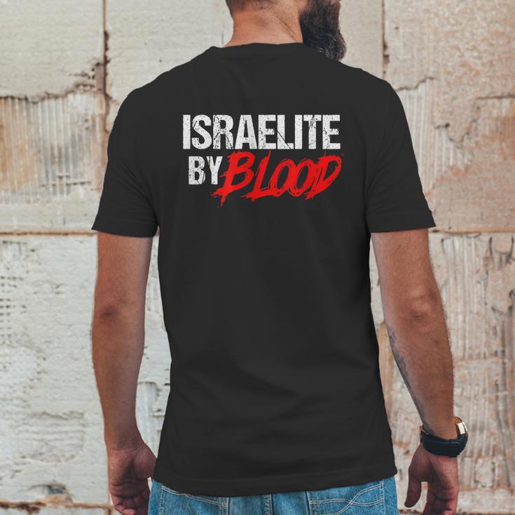 Funny Israelite By Blood Jewish Faith For Hebrew Jew Mens Back Print T-shirt Funny Gifts