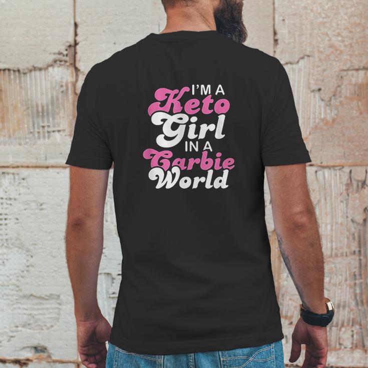 Funny Ketogenic Diet Keto Girl Carbie World Mens Back Print T-shirt Funny Gifts