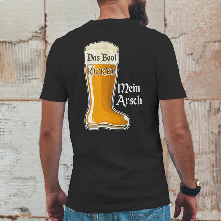 Funny Oktoberfest Das Boot Kicked Mein Arsch Mens Back Print T-shirt Funny Gifts