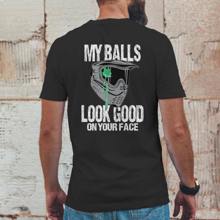 Funny Paintball Player Shooting Game Gift Kids Gift Mens Back Print T-shirt Funny Gifts