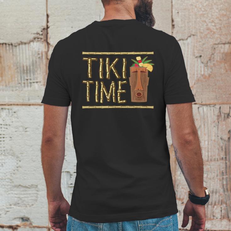 Funny Retro Tiki Bar Mens Back Print T-shirt Funny Gifts