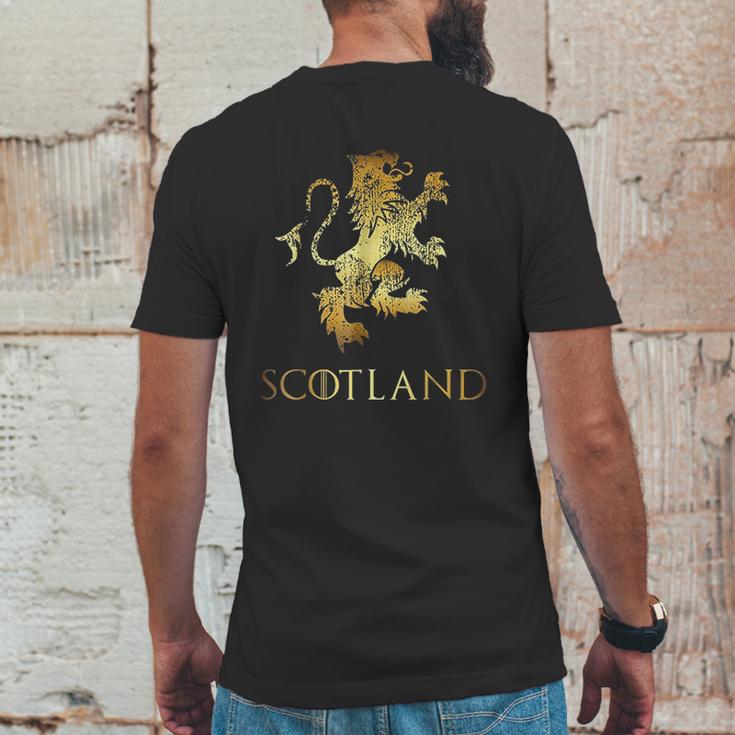 Funny Scotland Lion Rampant Scottish Kilts Mens Back Print T-shirt Funny Gifts