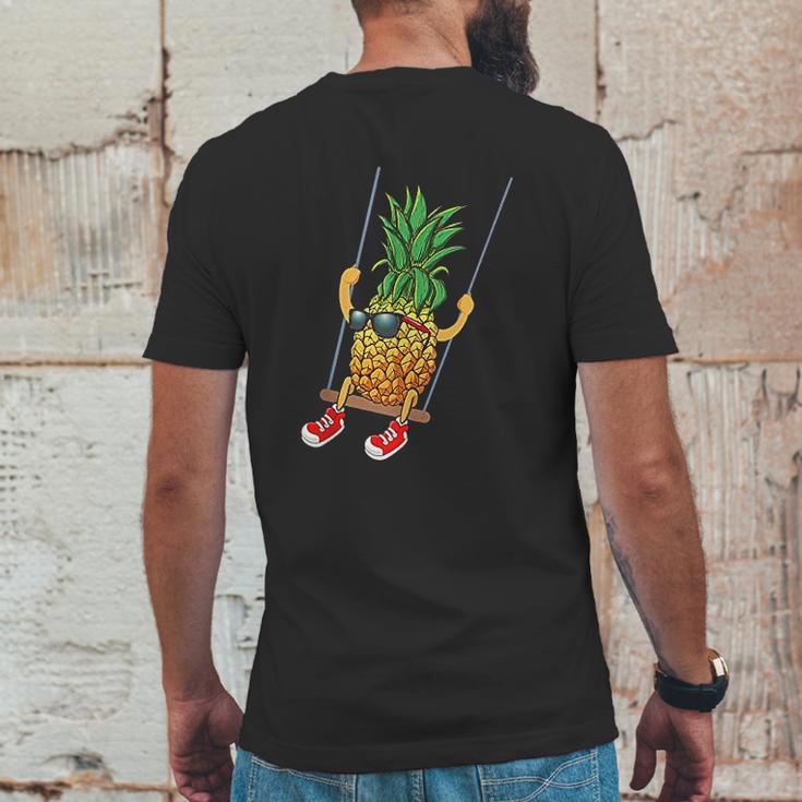 Funny Swinging Pineapple Swinger Mens Back Print T-shirt Funny Gifts