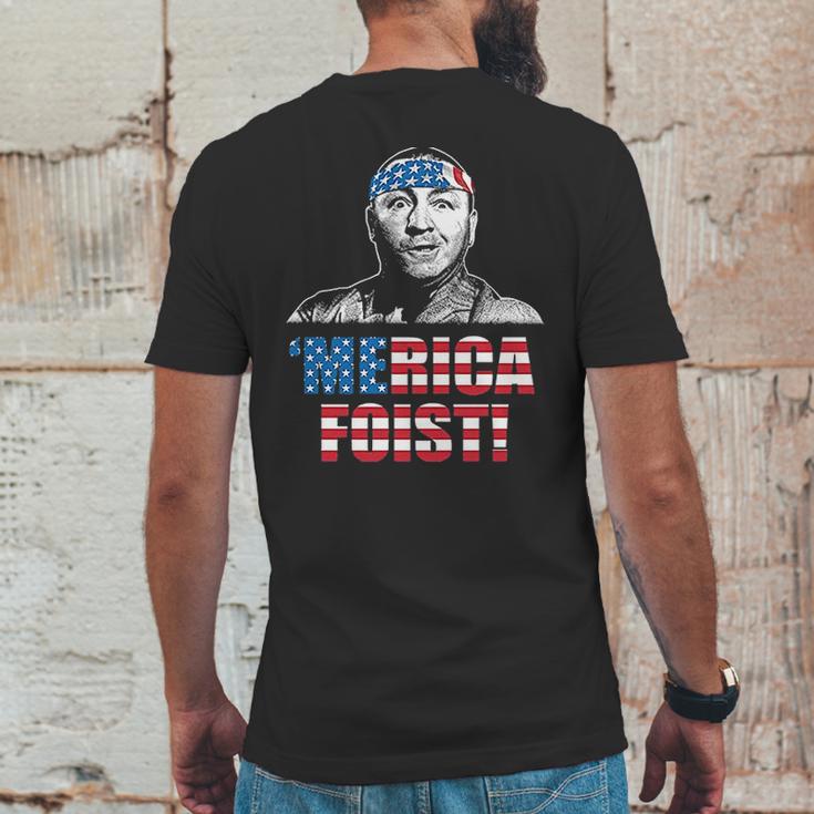 Funny Three Stooges Merica First American Flag Mens Back Print T-shirt Funny Gifts