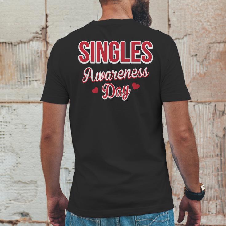 Funny Valentines Day For Singles Singles Awareness Mens Back Print T-shirt Funny Gifts