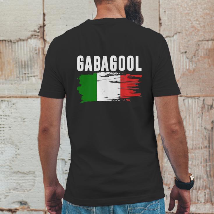 Gabagool Italian Flag Mens Back Print T-shirt Funny Gifts