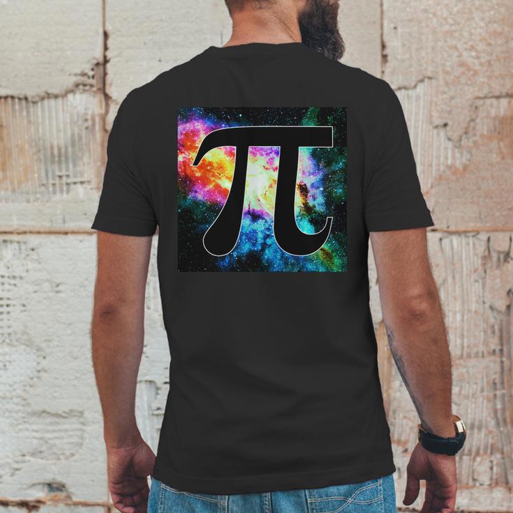 Galactic Pi Galaxy Infinity Mens Back Print T-shirt Funny Gifts