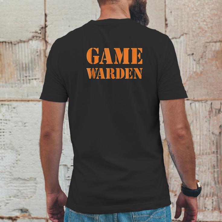 Game Warden Halloween Costume Mens Back Print T-shirt Funny Gifts