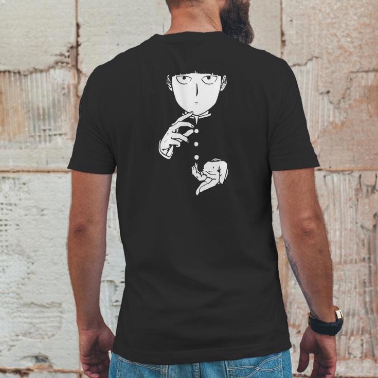 Geek Anime Psycho Mob Mens Back Print T-shirt Funny Gifts