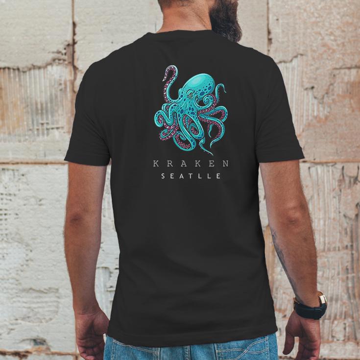 Giles Store Seattle Kraken Mens Back Print T-shirt Funny Gifts