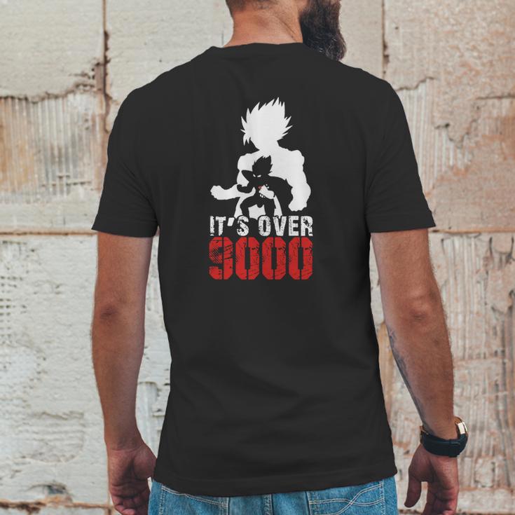 Goku - Its Over 9000 - Strong Man Bodybuilding T-Shirt Mens Back Print T-shirt Funny Gifts