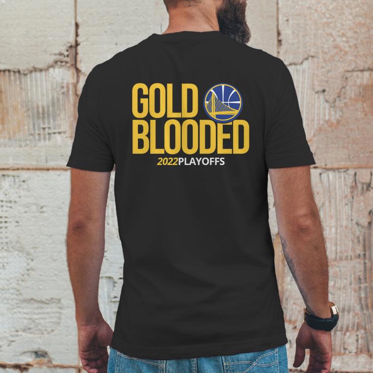 Gold Blooded 2022 Playoffs Championship Mens Back Print T-shirt Funny Gifts