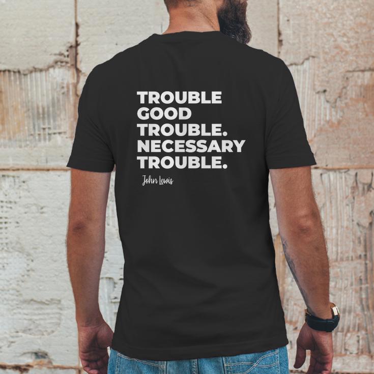 Good Trouble Necessary Quote John Lewis Mens Back Print T-shirt Funny Gifts