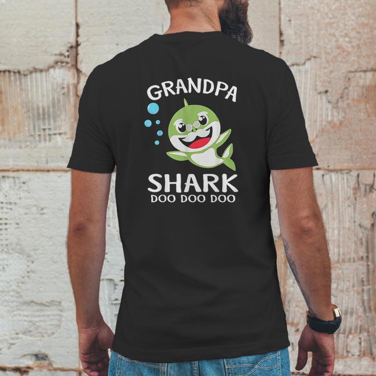 Grandpa Shark Funny Fathers Day Mens Back Print T-shirt Funny Gifts