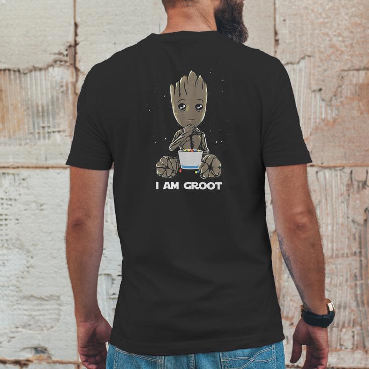 I Am Groot Chibi Design Mens Back Print T-shirt Funny Gifts