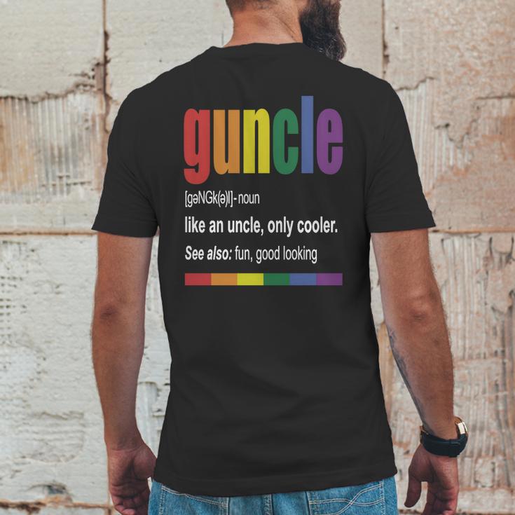 Guncle Shirt Mens Back Print T-shirt Funny Gifts