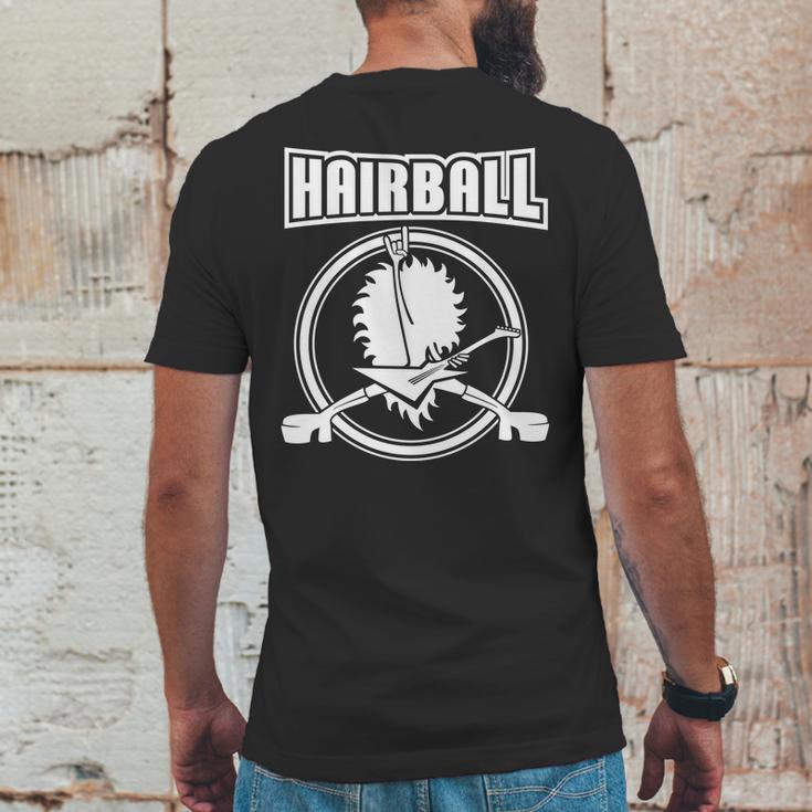 Hairball Band Guitar Logo Mens Back Print T-shirt Funny Gifts