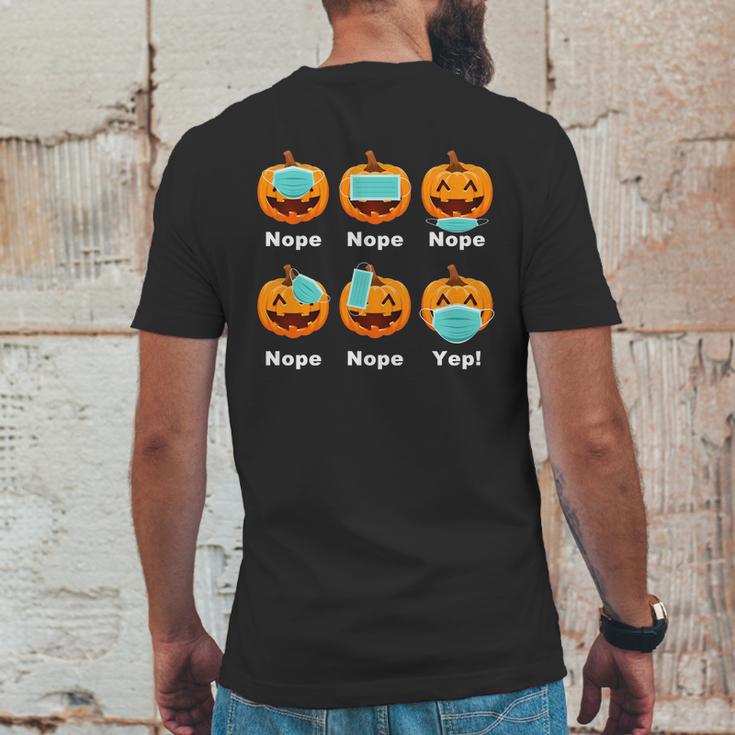 Halloween Pandemic Pumpkin Mask Funny Cute Mens Back Print T-shirt Funny Gifts