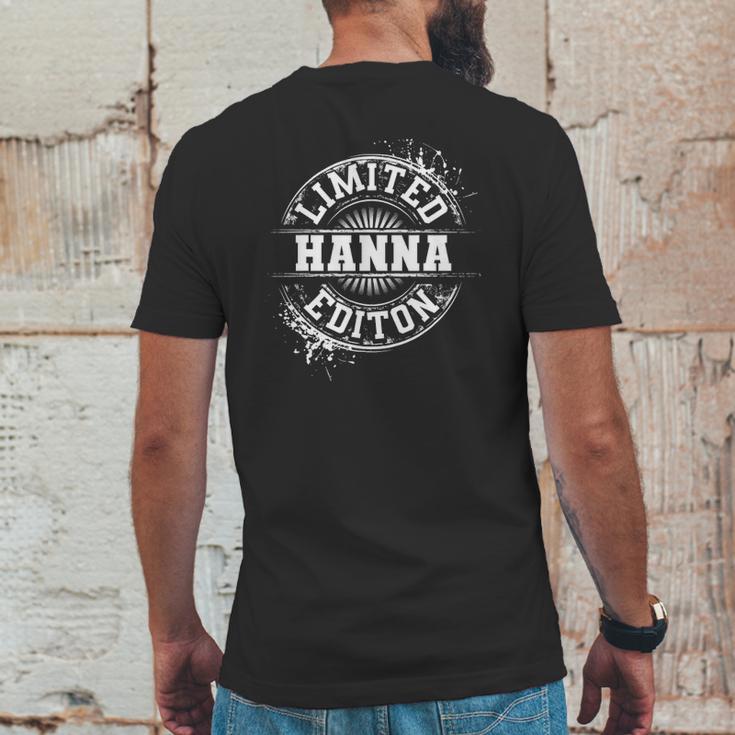 Hanna Funny Surname Family Tree Birthday Reunion Gift Idea Mens Back Print T-shirt Funny Gifts