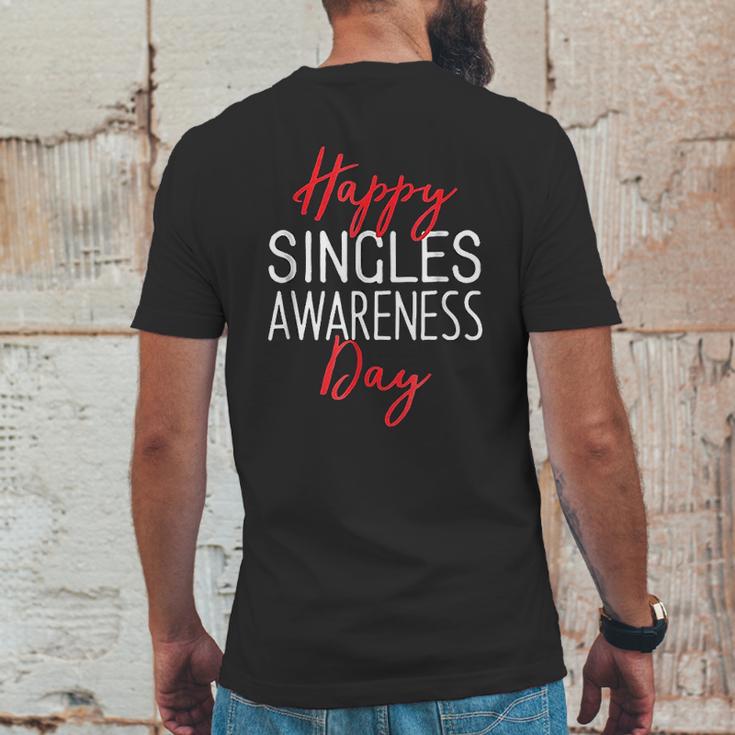 Happy Singles Awareness Day Valentines Day Mens Back Print T-shirt Funny Gifts