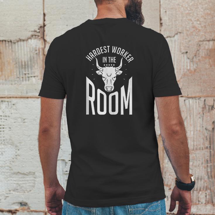 Hardest Worker In The Room | Mens Back Print T-shirt Funny Gifts