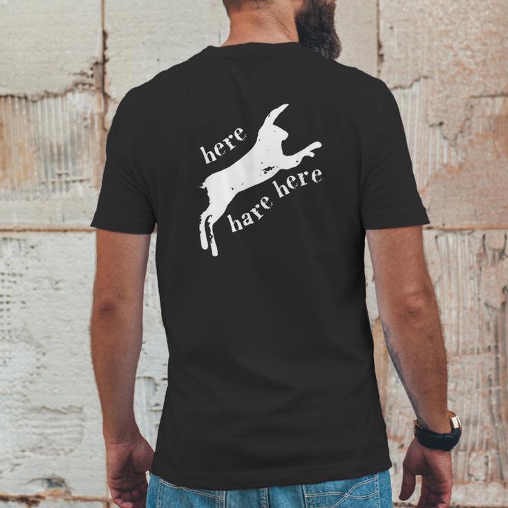 Here Hare Here Monty Python Mens Back Print T-shirt Funny Gifts