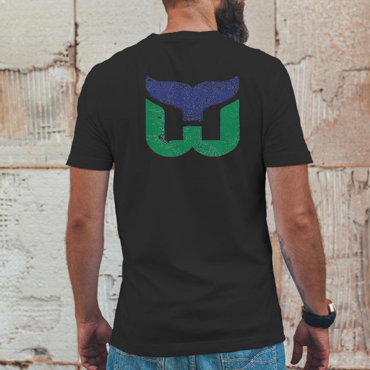 Hartford Whalers Design Mens Back Print T-shirt Funny Gifts