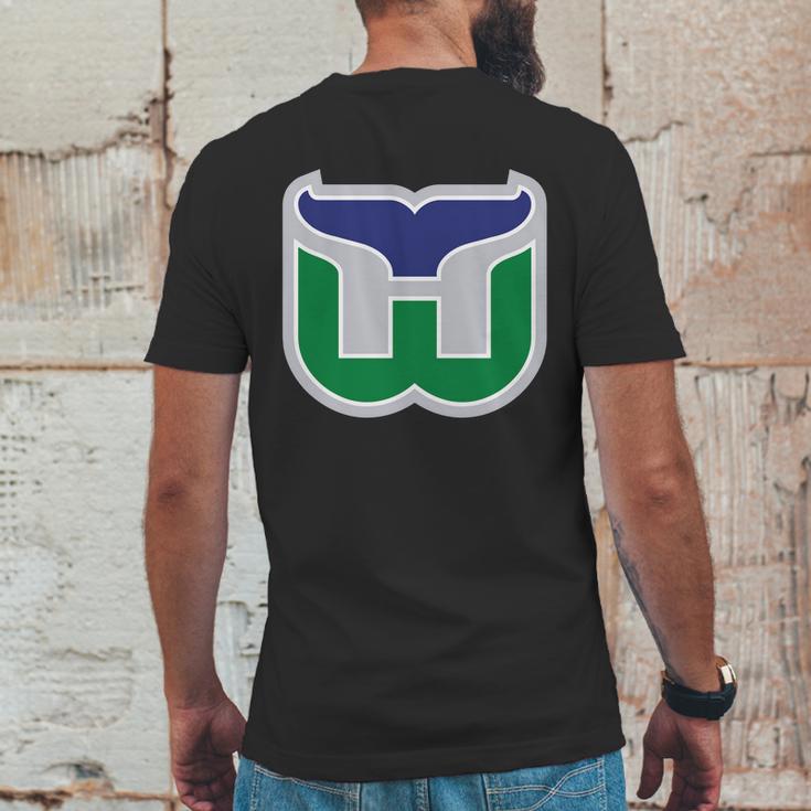 Hartford Whalers Hockey Retro 2 Mens Back Print T-shirt Funny Gifts