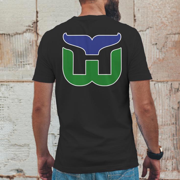 Hartford Whalers Hockey Retro Mens Back Print T-shirt Funny Gifts