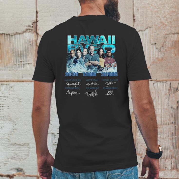 Hawaii Five-0 2010-2019 9 Seasons 218 Episodes Signatures Shirt Mens Back Print T-shirt Funny Gifts